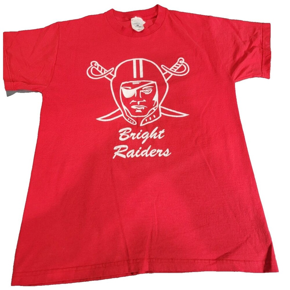 NFL Las Vegas Raiders or "Bright Raiders" fan red Medium t-shirt.